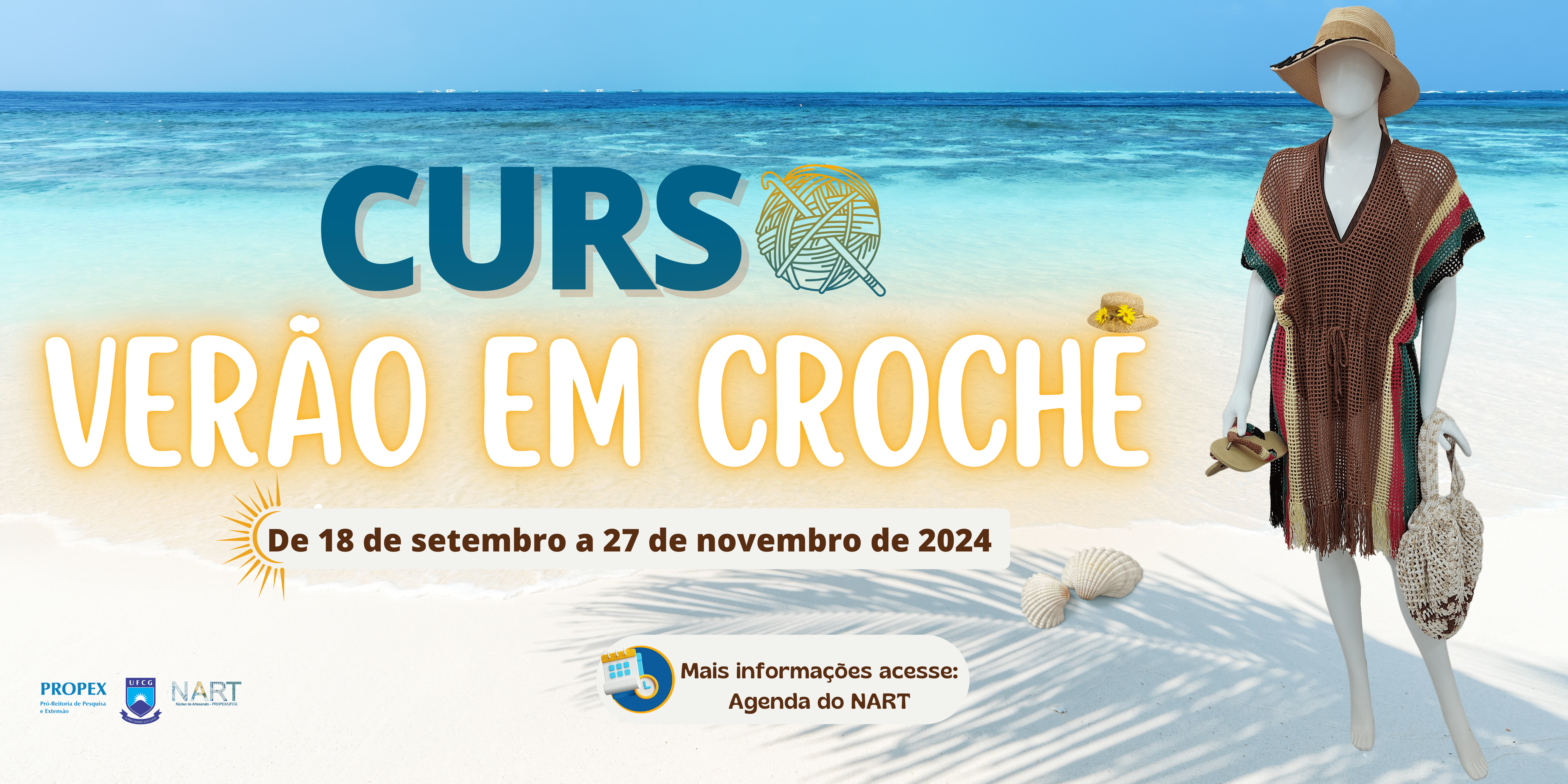 Curso Verão em Crochê do NART - UFCG